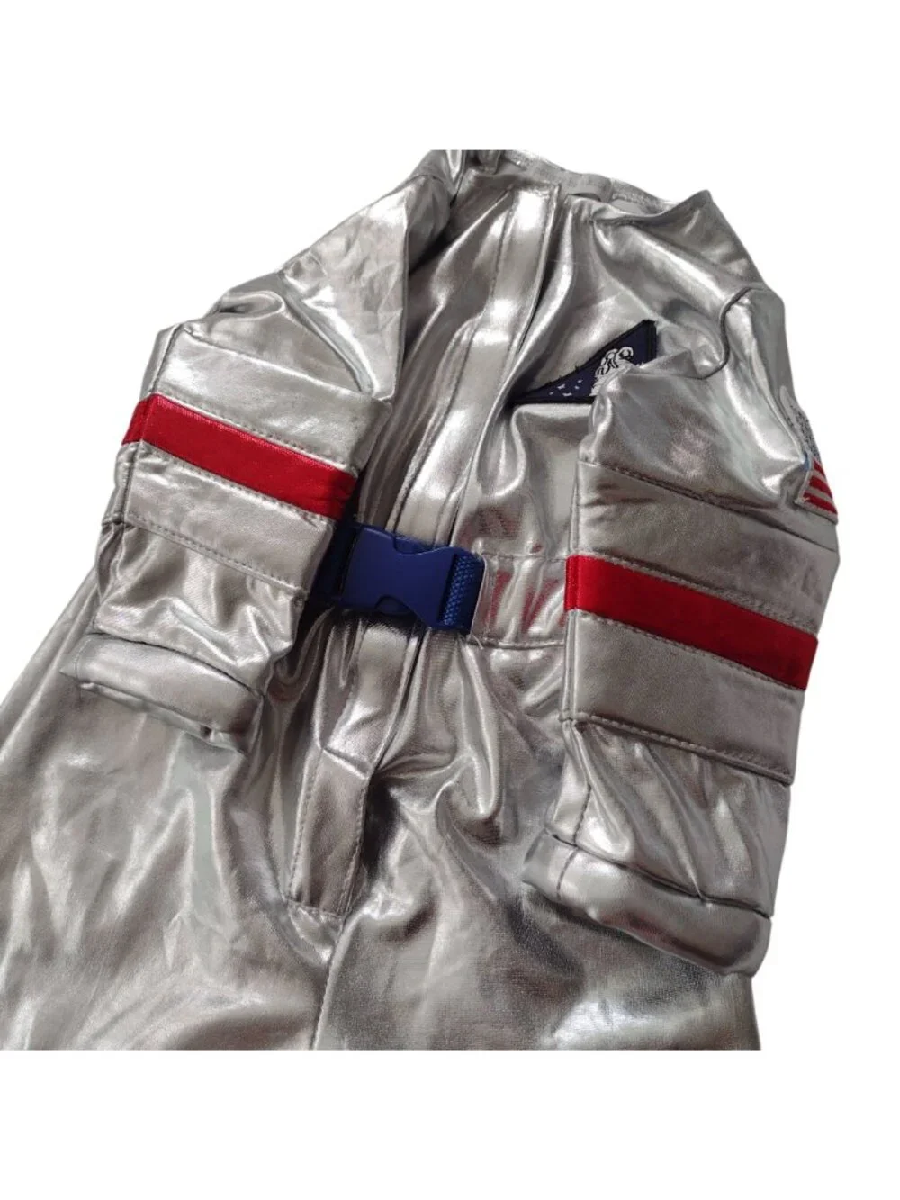 Pottery Barn Kids Astronaut Costume 6-12m Metallic Silver Space Theme Outfit - Picture 5 of 10